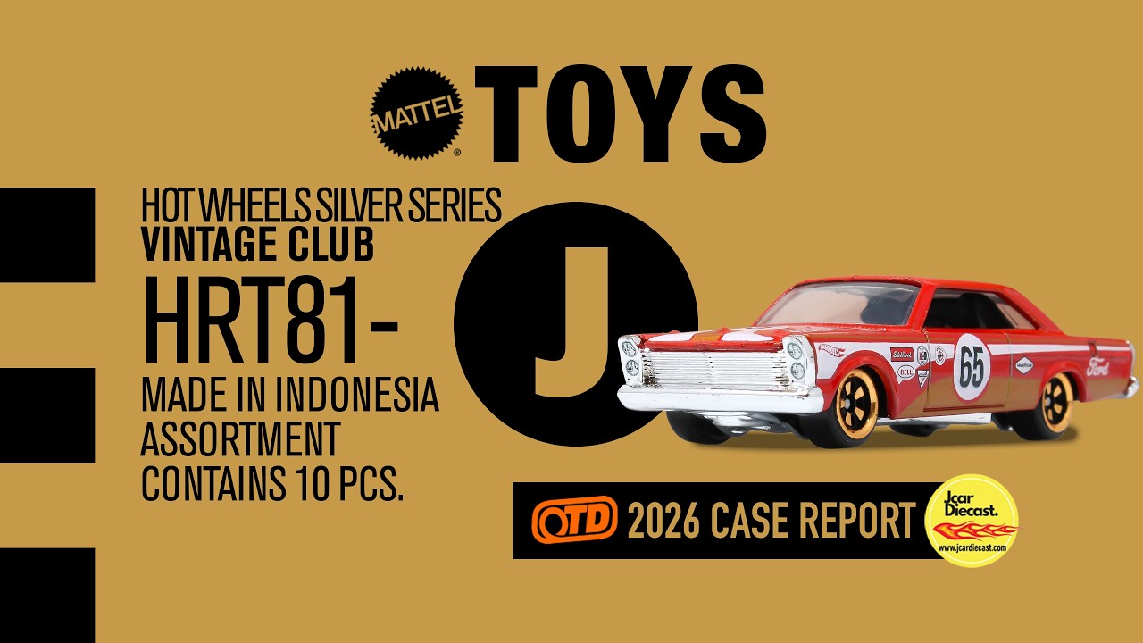 Hot Wheels VINTAGE RACING CLUB // Серия Silver 2026 J, представленная компанией 1 Stop Diecast.