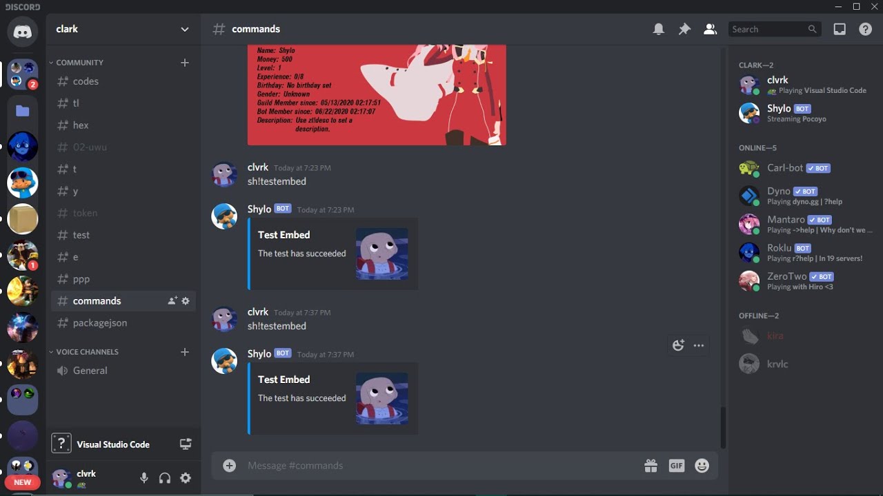 Bot Tutorial | How to create an Embed Command with Discord.js - YouTube