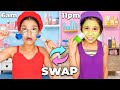 PICKY 9 Year Old Sister And TEENAGER SWAP Skincare Routine PICKY 9 Year Old Sister And TEENAGER SWAP Skincare Routine