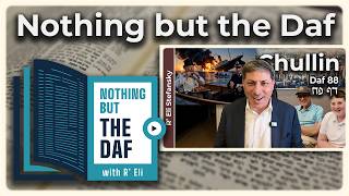 CHAZARAH - Chullin Daf 88 | Nothing but the Daf with R' Eli Stefansky