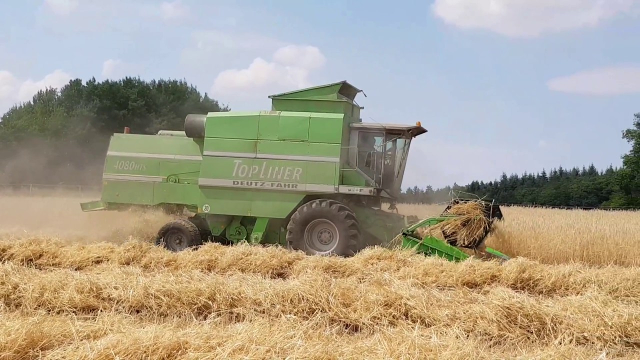 Weizen Dreschen 2018 mit Deutz Fahr Top Liner 4080 HTS