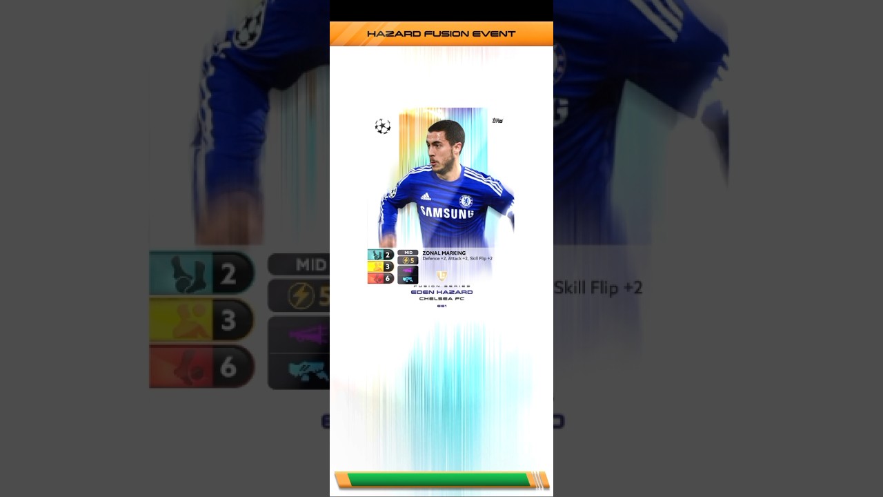 2025 Topps Total Football Fusion digital soccer card Eden Hazard 