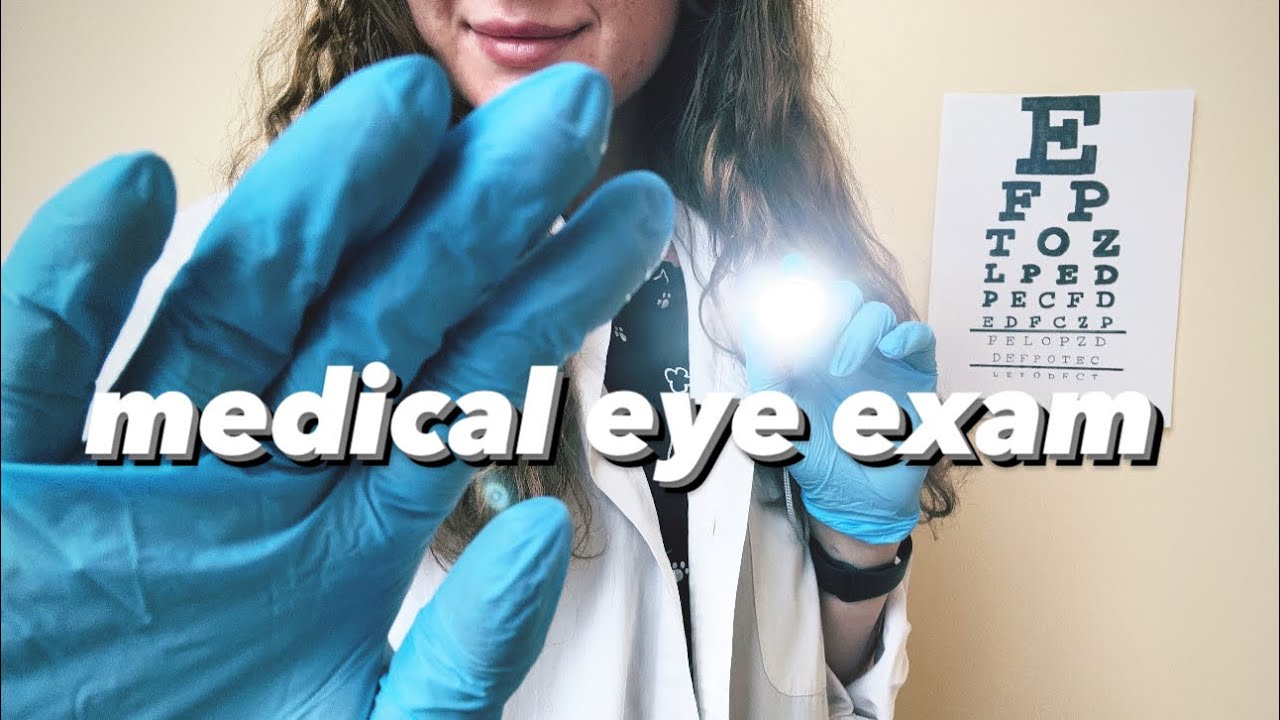 ASMR ✨medical eye exam with latex gloves