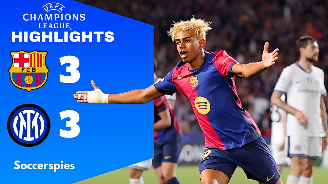 Barcelona vs Inter Milan 3-3 |UEFA Champions League Semi-Final Highlights 