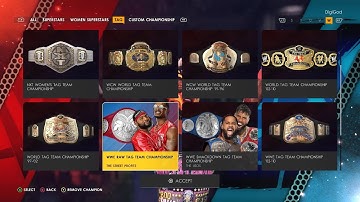 HD BELT RENDERS | WWE 2K22 PC MODS
