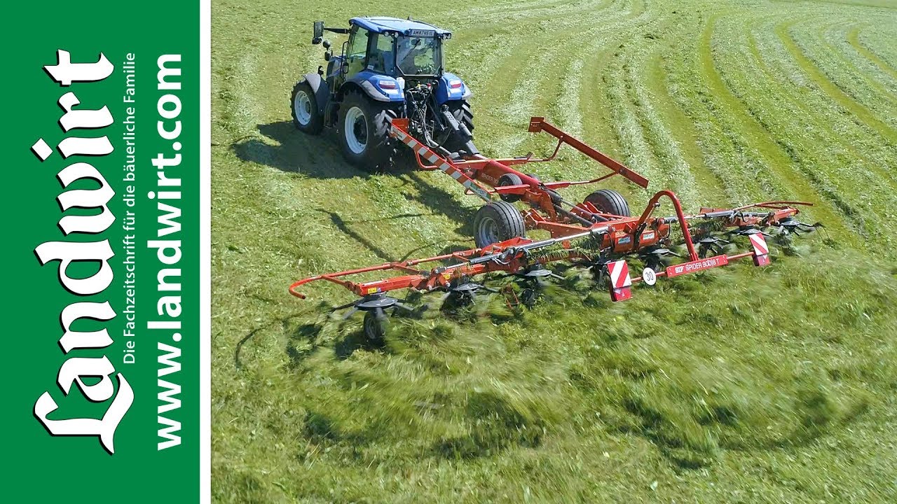 Gezogener Kreiselheuer SIP Spider 900/8 T im Test | landwirt.com
