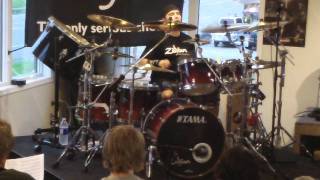 Jason Bittner  drum solo ZILDJIAN CLINIC TOUR 5/23 /2011 Parkway Music Clifton Park, NY