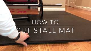 How to Cut Stall Mat