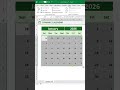 Create a 2026 Calendar in Excel 📅 thumbnail