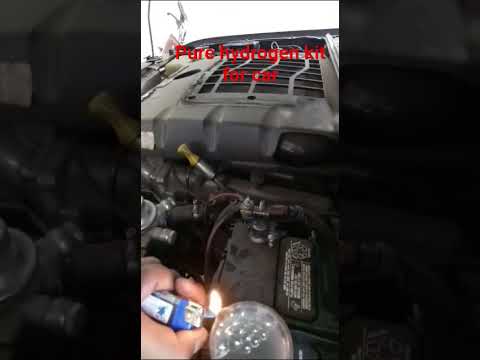 hho pure hydrogen kit for car installed video #experiment #carboncleaner #hydrogenengine