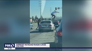 Man arrested after road rage attack injures dog