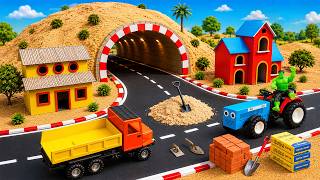 DIY Mini Tractor i Builds a Mini Concrete Road Using Cement | Construction Science Project