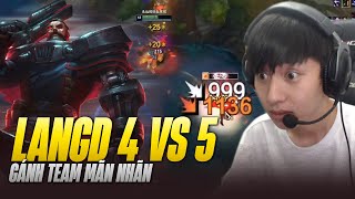 CAPTAIN LANGD VÀ GAME ĐẤU GÁNH TEAM MÃN NHÃN VỚI GANGPLANK TRONG GAME ĐẤU PHẢI 4 VS 5