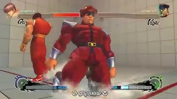 Super Street Fighter IV Guile - Flash Explosion, Sonic Hurricane