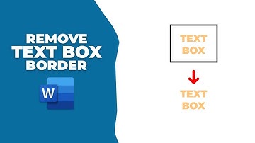 How to remove text box border in MS word 2021