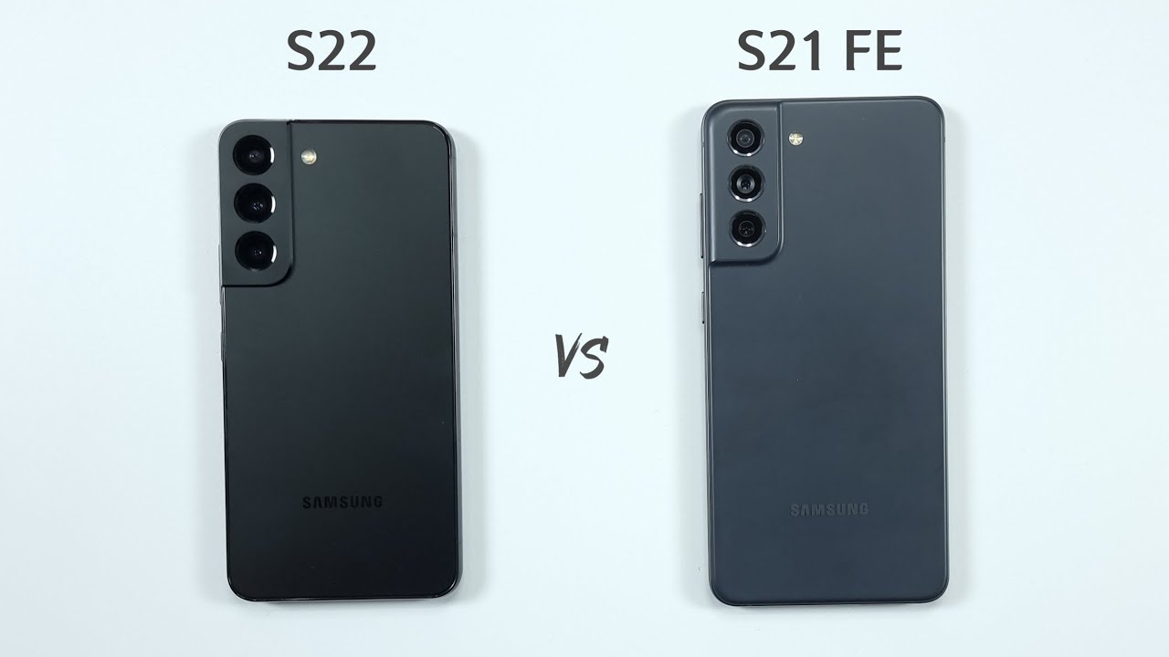 Samsung S22 vs Samsung S21 FE Speed Test & Camera Comparison 