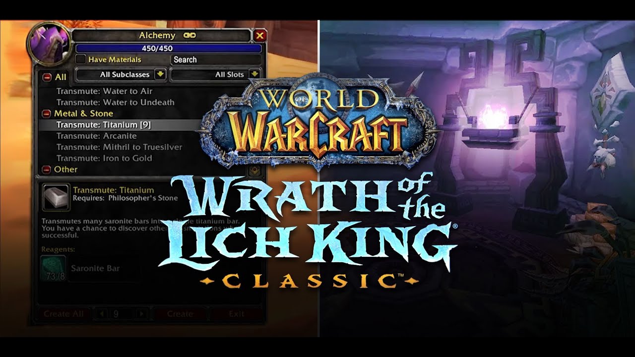 WORLD OF WARCRAFT LICH KING CLASSIC pre-patch.