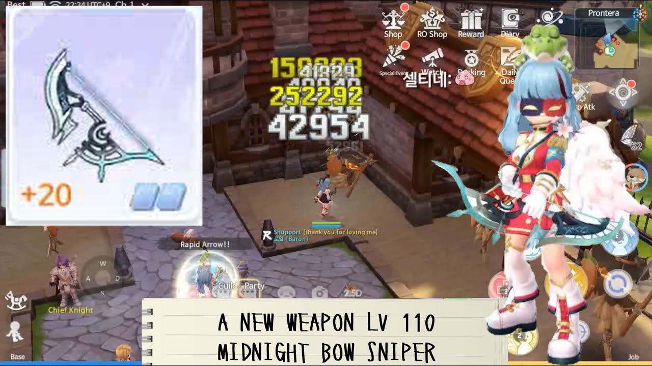 NEW BOW WEAPON LV. 110 FOR SNIPER! MIDNIGHT BOW PART 174 RAGNAROK