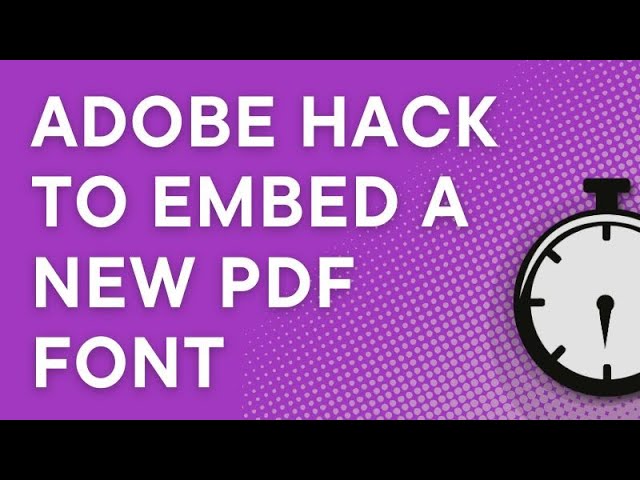 How To Embed Fonts In A Pdf Using Acrobat Pro2017 Youtube Ashampoo PDF