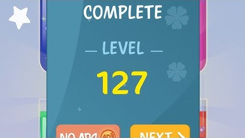 How To Solve Water Color Sort Level 127 | Shorts video