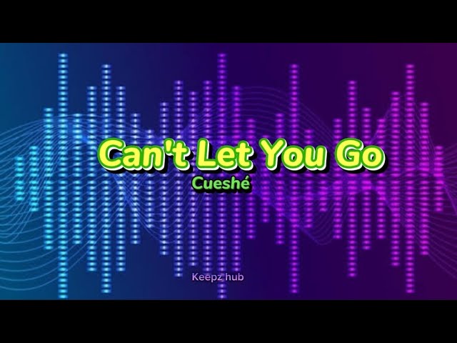 Can't Let You Go - Cueshé (lyrics)