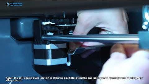 Flashforge Creator Pro 2 Installing anti-oozing plate