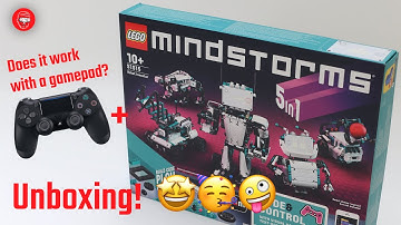 Unboxing LEGO MINDSTORMS 51515 and First Build with PS4 controller!