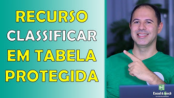 Como Classificar Planilha Protegida, Usando Macro (VBA)