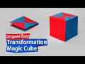 Cube magique de transformation dorigami facile