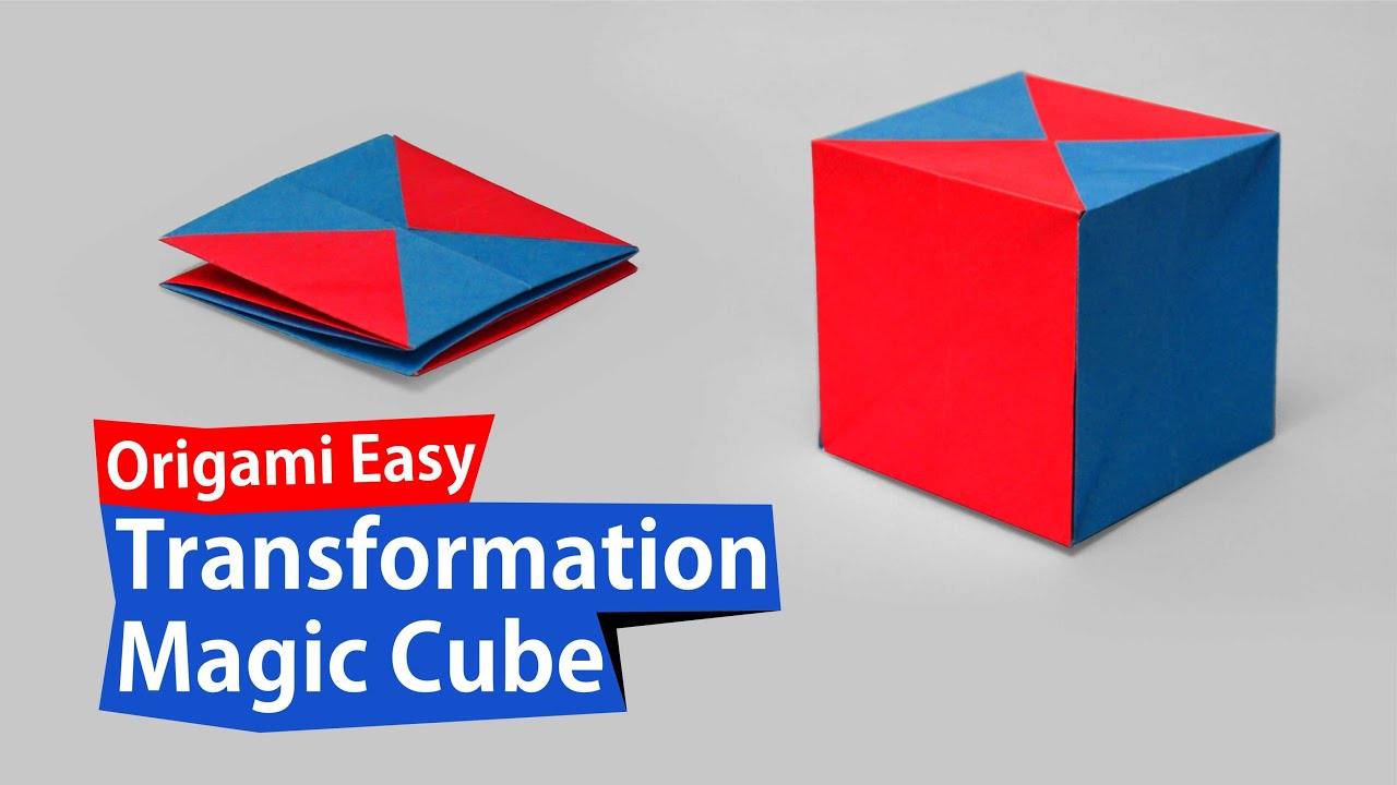 Magic Folding Cube Paper, Cube Craft Paper Toys