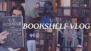 -BOOKSHELF VLOG- | Build and organize my first ever bookshelves 🫶🏼📚