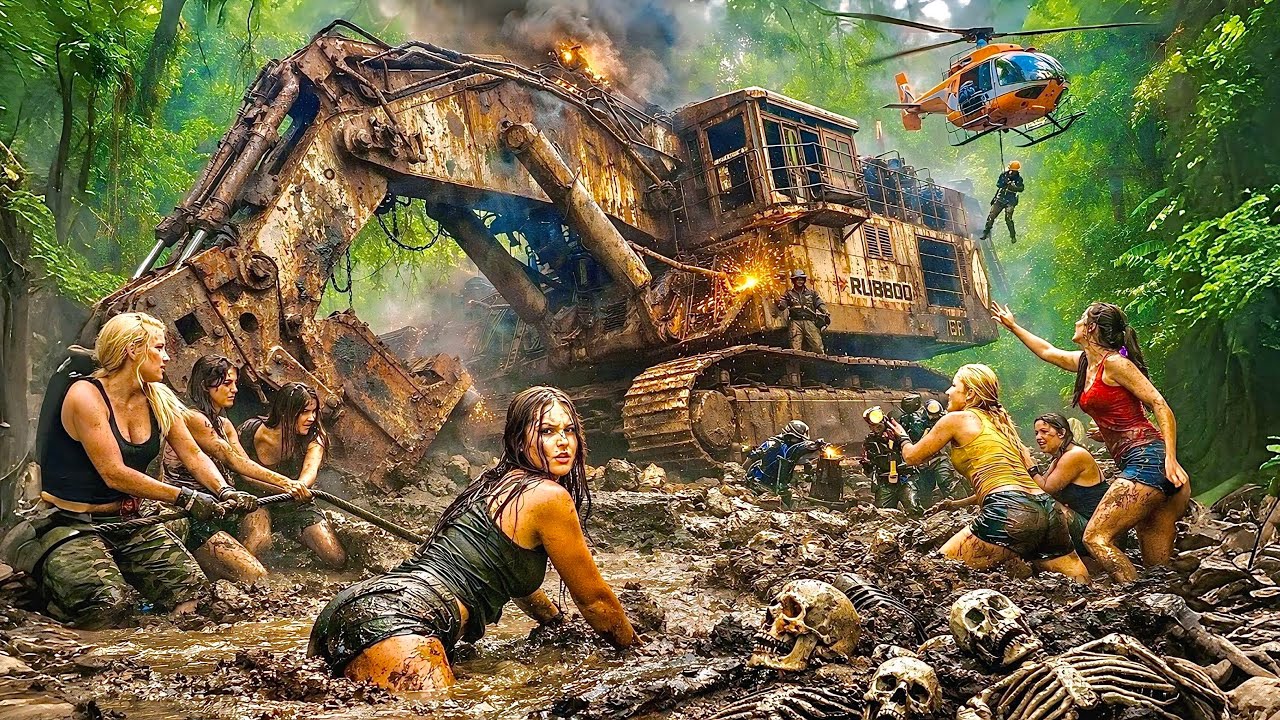 USA Girl Restores ABANDONED Liebherr 9800! 🚜 ASMR Full Restoration