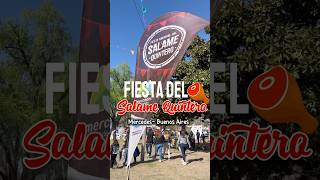 Fiesta del Salame Quintero en Mercedes - Buenos Aires. El salame más largo del mundo