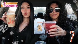 Trying DUNKIN'S Holiday Menu!