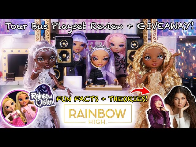 Rainbow Vision Secrets & Surprises! World Tour Bus & Stage Playset Review,  GIVEAWAY, Theories & More 