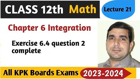 Partial Fraction Definite Integral || Fsc math part 2 Exercise 6.4 question 2 || KPK board math