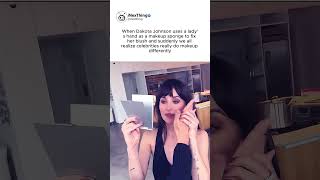 Dakota Johnson Using Someone’s Hand as a Makeup Sponge Is Wild #dakotajohnson