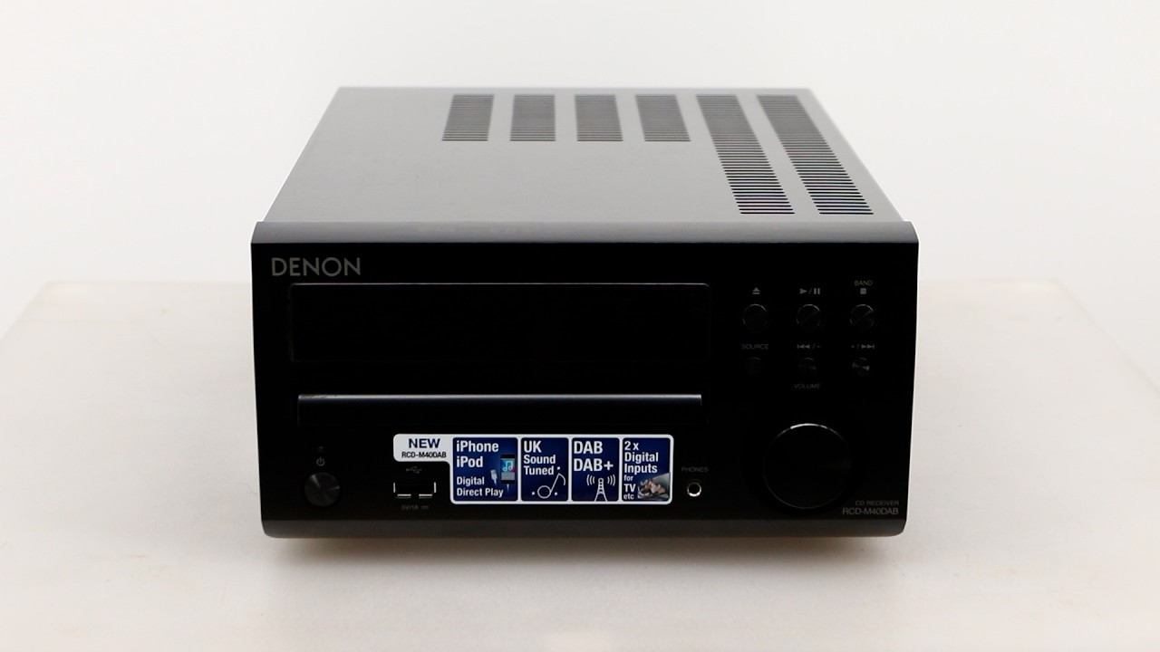 DENON RCD-M40＋スピーカー Denon RCD-M40DAB Mini System - Black / SC-M37 Speakers