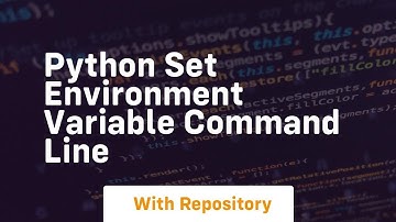 python set environment variable command line