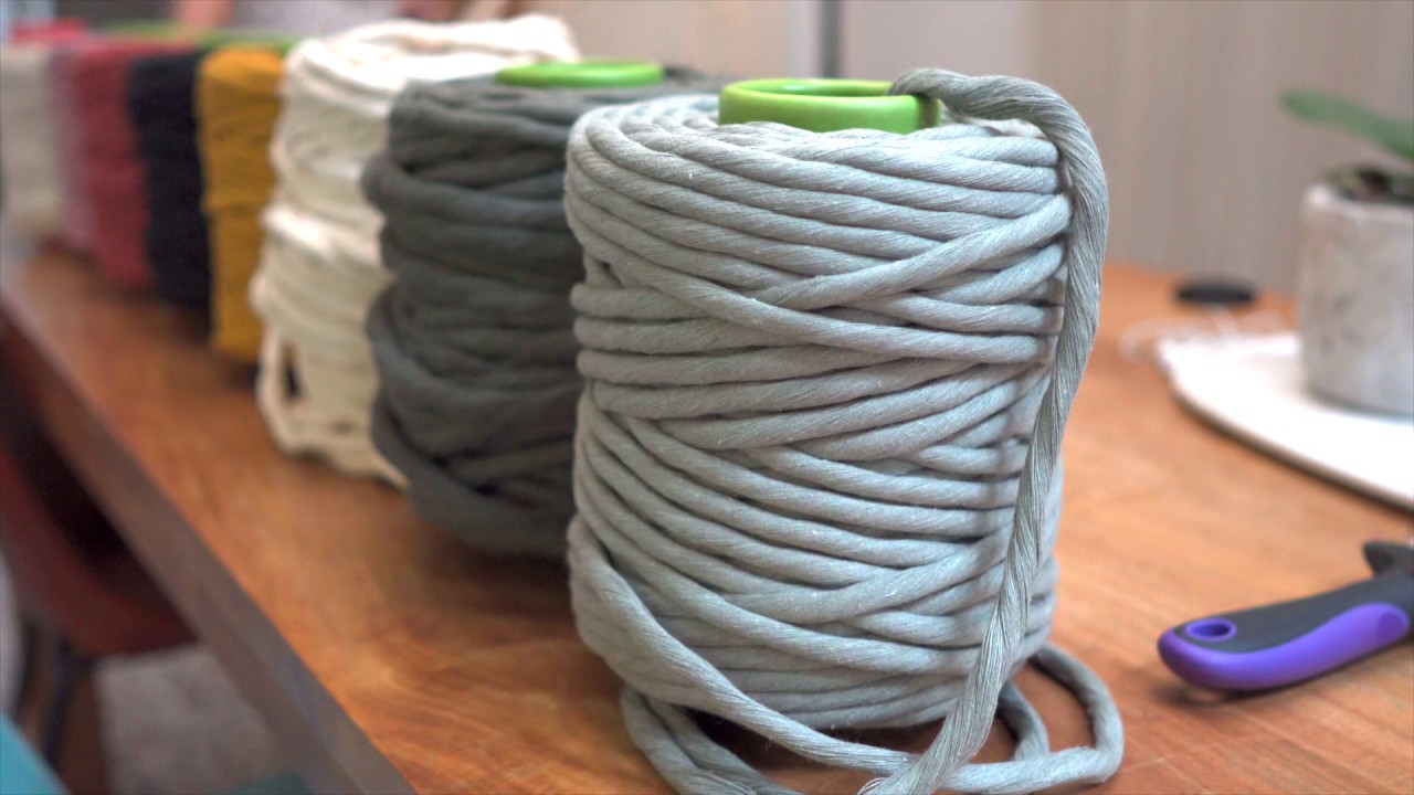 Macramé Chunky Rope - YouTube