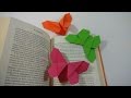 Como hacer un marcapaginas mariposa de papel