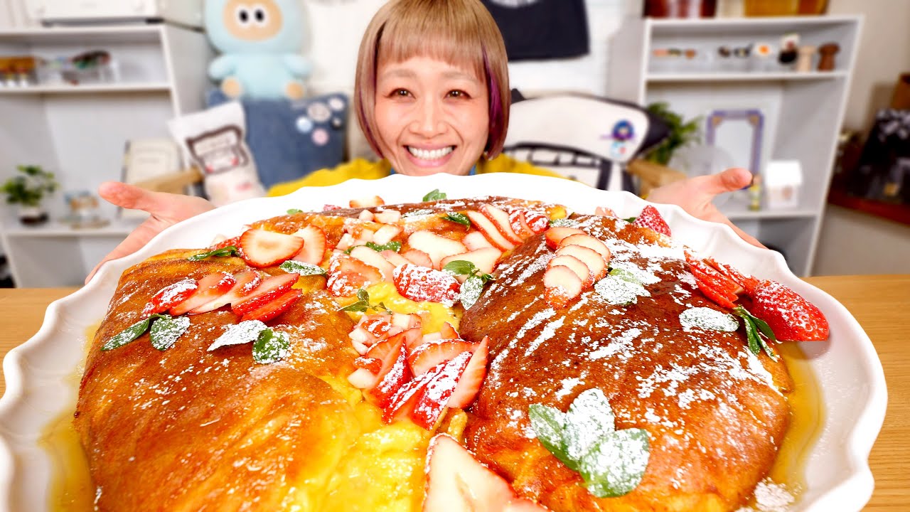 【大食い】餅30個。餅をすぐさま買ってきて全人類に作ってほしい。餅フレンチトースト【モッパン】【MUKBANG】