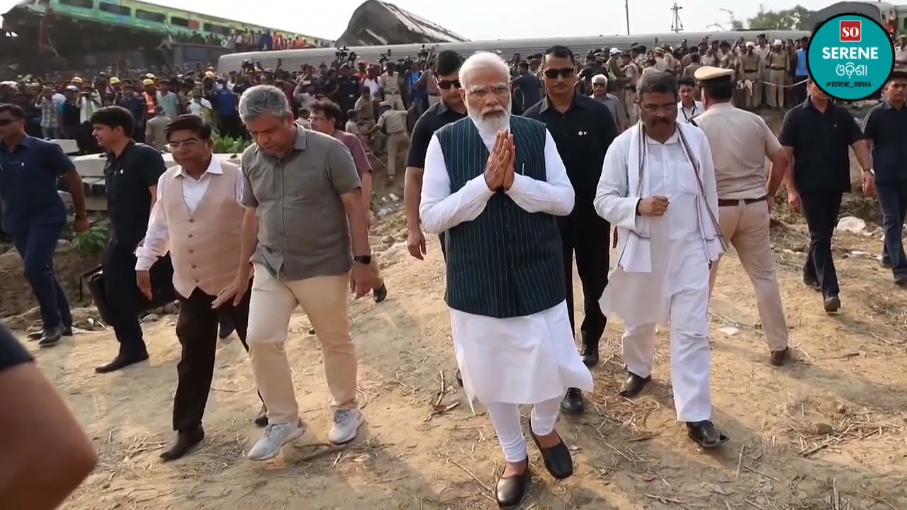 Odisha train mishap: PM Modi arrives at crash site in Balasore; to meet survivors in hospital