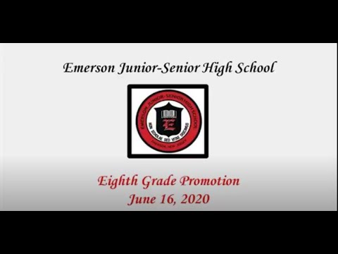 2020 Emerson Junior Senior High School 8th Grade Promotion Ceremony