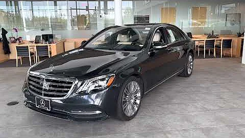 2019 Mercedes Benz S560V4matic GRAND EDITION Magnetite Black Metallic with Porcelain/Black Nappa Int