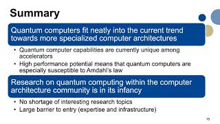 Architecting (Quantum) Computer Systems, with Q&amp;A