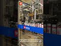 High speed double head sleeve labeling machine customer site#sleeve labeling machine