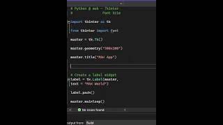 Python Tkinter Label Font Size #programming#python #ezsnippet  #pythontricks #viral
