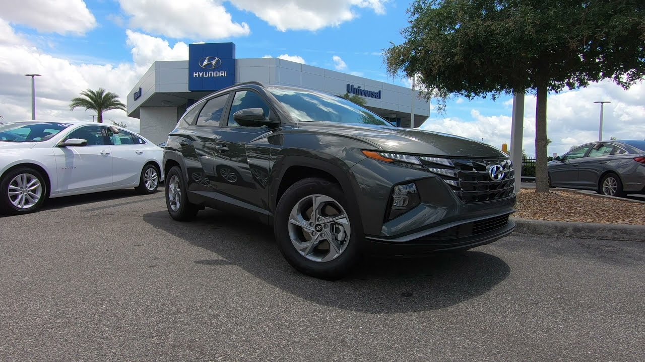 2022 Hyundai Tucson SEL Amazon Gray Gray Interior 103682 YouTube