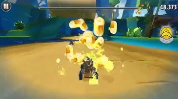 Angry Birds GO! Gameplay Walkthrough - Rocky Road Track 2 - Fruit Splat 2 for Android/IOS